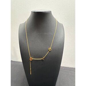18K Gold Plated Geometric Pendant Necklace With Lobster Clasp For Women Minimali